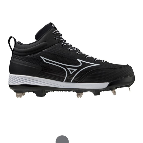 MIZUNO SWEEP 6 MID WOMEN'S METAL SOFTBALL CLEAT Tough and incredibly lightweight - Picture 15 of 16
